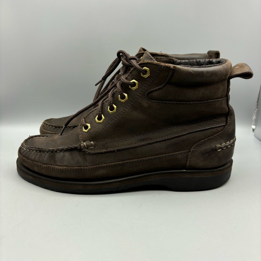 Colorado Amazonas Ankle Boots Men’s Size 8 M Brown Leather Moc Toe Hiking Brazil